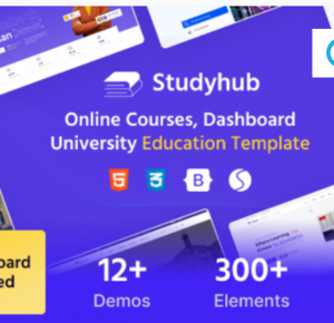 StudyHub is a versatile and feature-packed theme tailored for contemporary eLearning platforms. With seamless integration of popular LMS plugins, compatibility with Elementor, and extensive customization options, it’s perfect for educators aiming to build an engaging and professional online learning environment. Whether you’re launching a small tutoring website or a large educational portal, StudyHub offers the flexibility and tools you need to thrive.