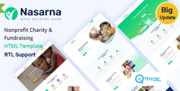 Nasarna is an HTML template designed for non-profit websites, such as government social programs, NGOs, donation platforms, and fundraising sites. It serves as an ideal charity template for any social organization, fund, or donation campaign. This template is highly suitable for use by charity agencies, foundations, crowdfunding initiatives, donation drives, fundraisers, missions, non-profits, volunteer organizations, and mor