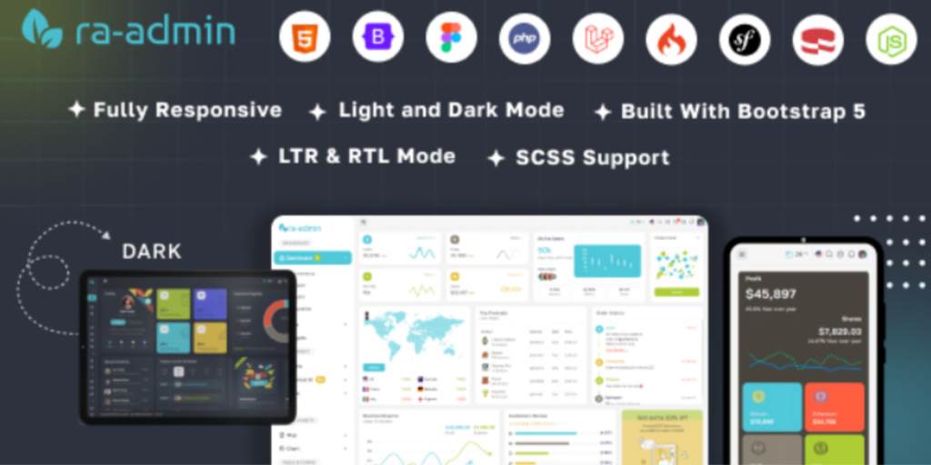 Ra-admin v1.0: The Ultimate Admin Dashboard Template for Laravel, Bootstrap & More!缩略图