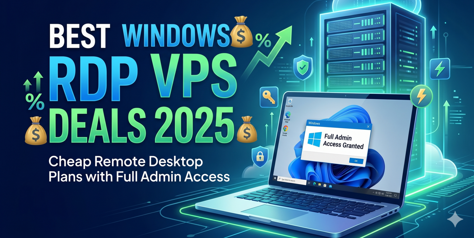 High performance Windows VPS RDP server for multiple users